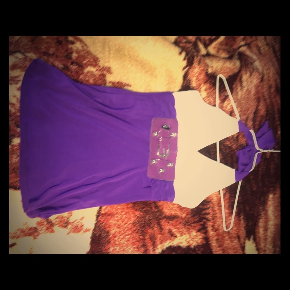 Purple halter